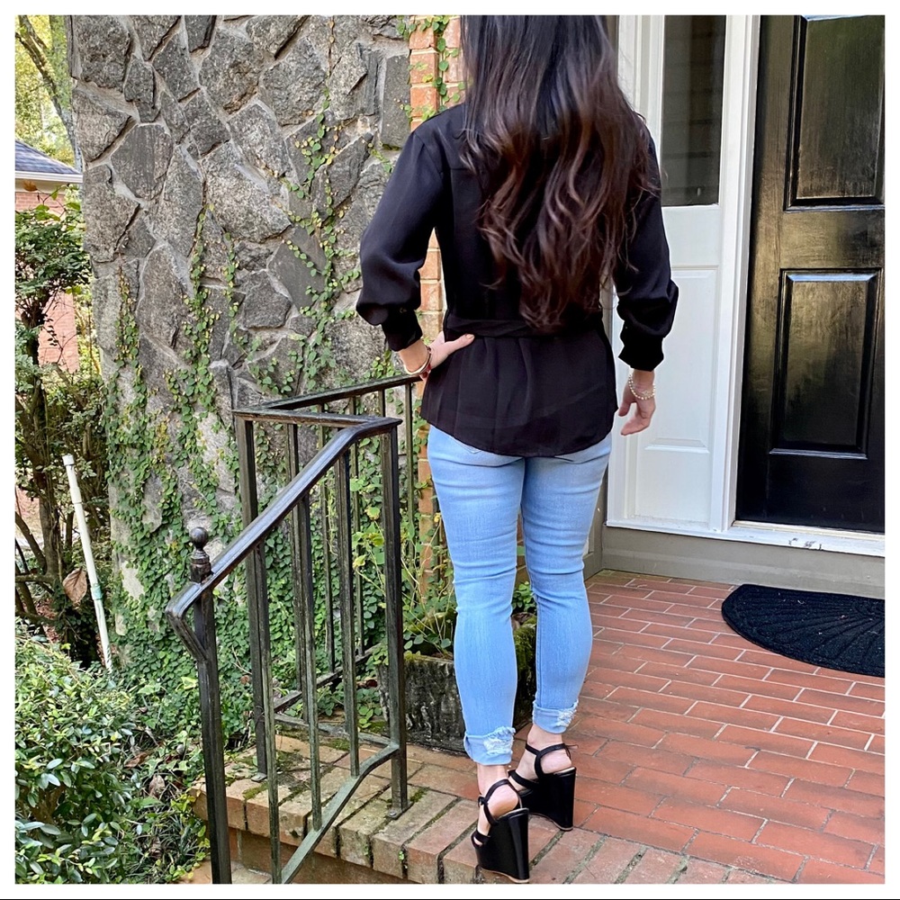 #27 Light denim stretch Distressed Skinny Jeans - Picture 4 of 9